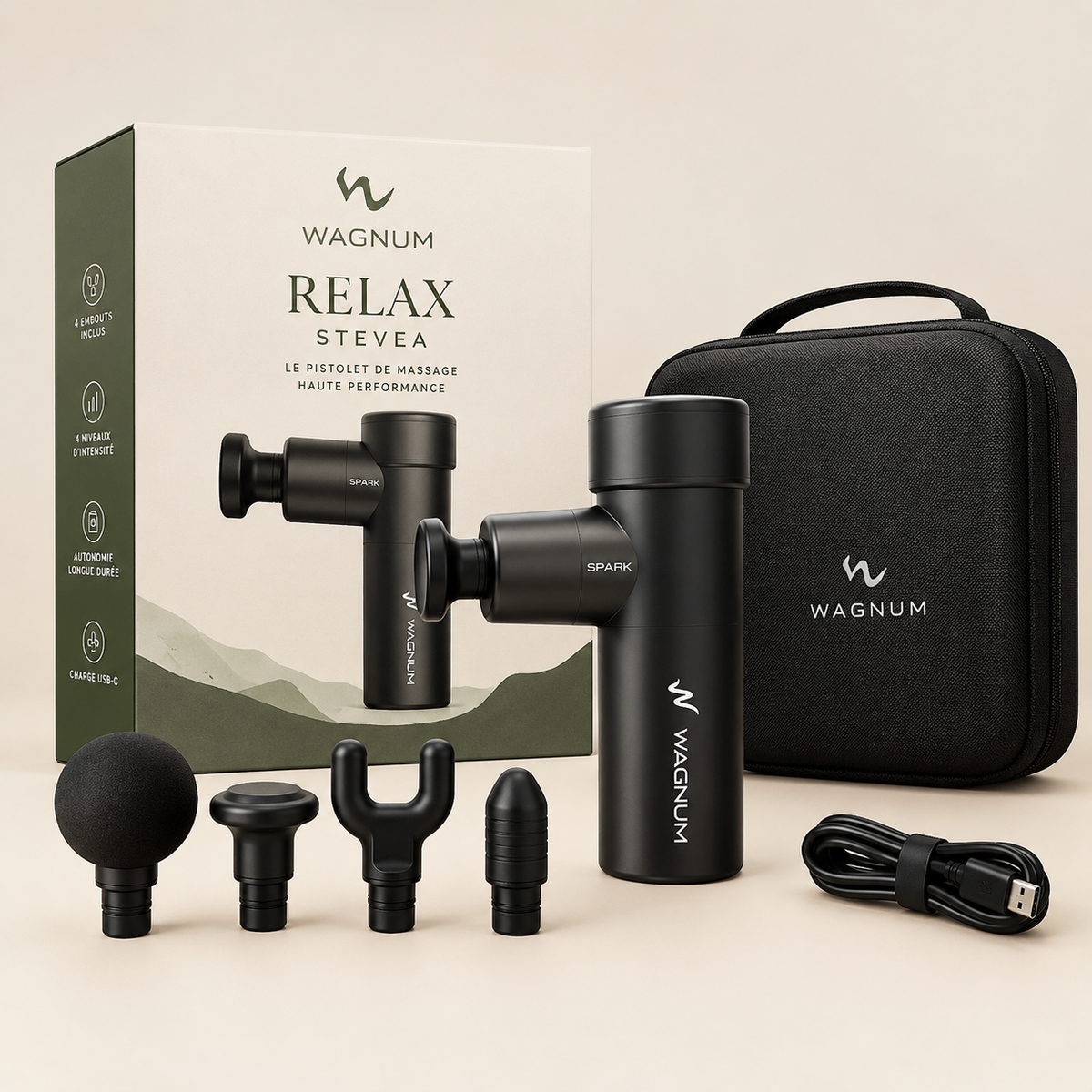 Relax Stevea™ — Pistolet de Massage Musculaire